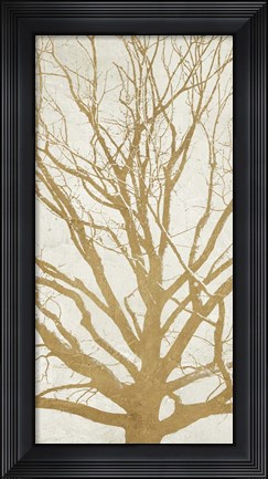 Framed Golden Tree II Print