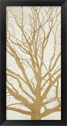 Framed Golden Tree II Print