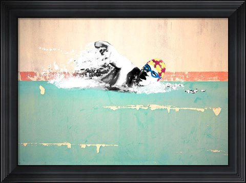 Framed Swim on! Bronx, NYC Print