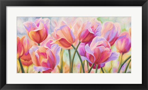 Framed Tulips in Wonderland Print