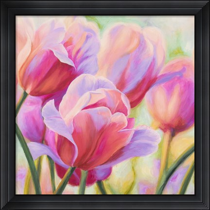 Framed Tulips in Wonderland I Print