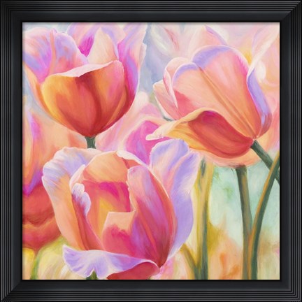 Framed Tulips in Wonderland II Print