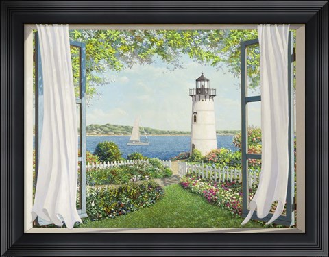 Framed Finestra sul Faro Print
