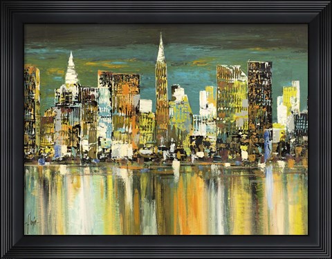 Framed Le Mille Luci di New York Print
