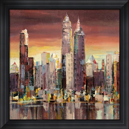 Framed Sera su New York (detail) Print