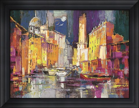 Framed Verso il Porto Immaginario Print