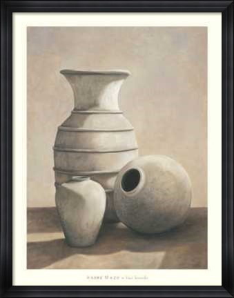 Framed Andre Mazo - Vasi Bianchi Size 34x44.25 Print