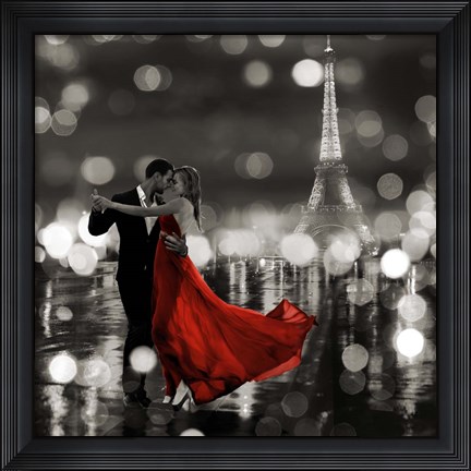 Framed Midnight in Paris (BW) Print
