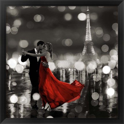 Framed Midnight in Paris (BW) Print