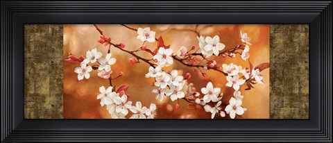 Framed Orange Sakura Print
