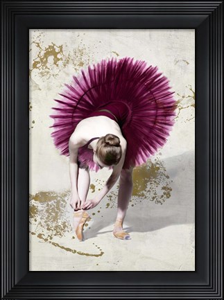 Framed Purple Ballerina Print