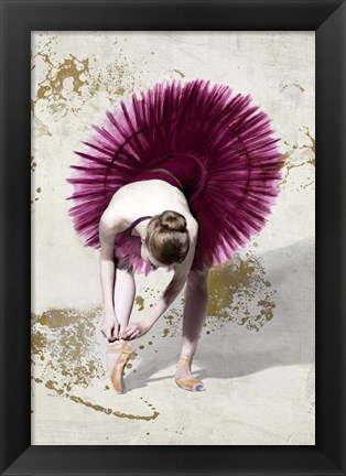 Framed Purple Ballerina Print