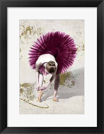 Framed Purple Ballerina Print