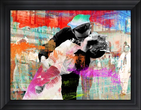Framed Kissing the War Goodbye 2.0 Print