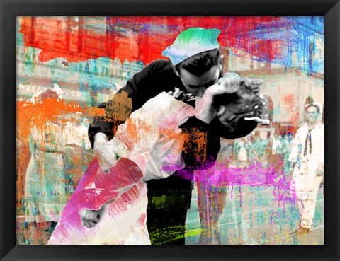 Framed Kissing the War Goodbye 2.0 Print