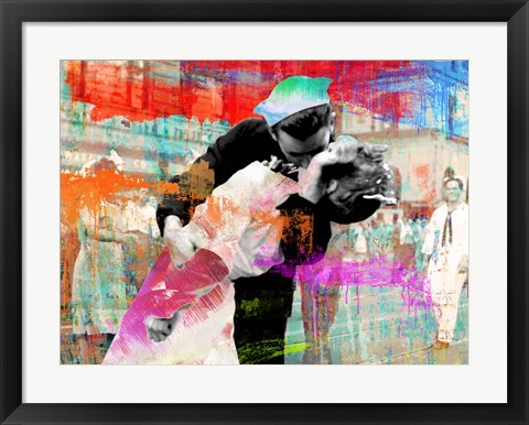 Framed Kissing the War Goodbye 2.0 Print