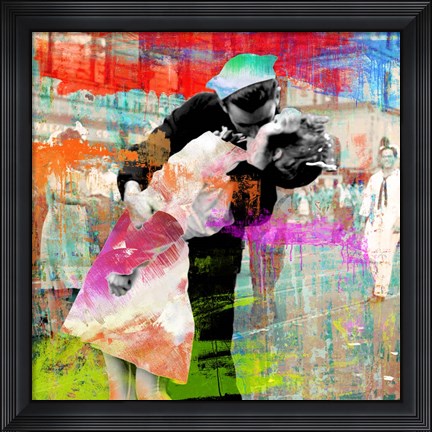 Framed Kissing the War Goodbye 2.0 (detail) Print