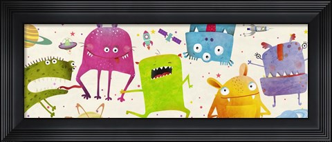 Framed Alien Friends Print