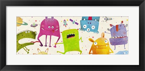 Framed Alien Friends Print