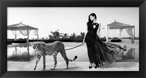 Framed Woman with Cheetah Print