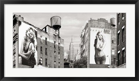 Framed Billboards in Manhattan Print