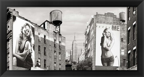 Framed Billboards in Manhattan Print