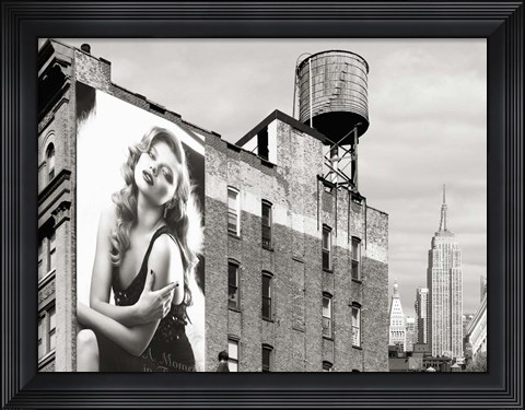 Framed Billboards in Manhattan #1 Print