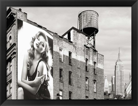 Framed Billboards in Manhattan #1 Print