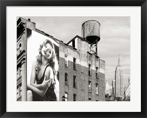 Framed Billboards in Manhattan #1 Print