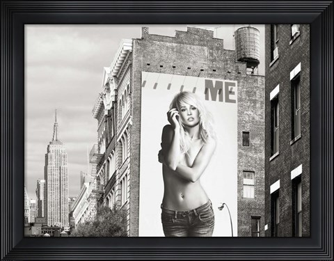 Framed Billboards in Manhattan #2 Print