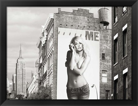 Framed Billboards in Manhattan #2 Print