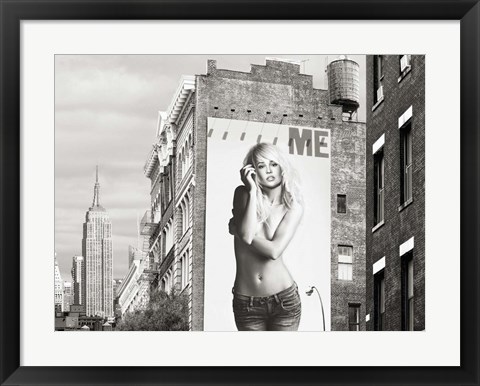 Framed Billboards in Manhattan #2 Print