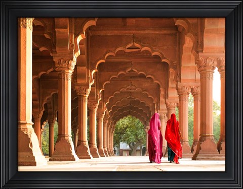 Framed Women in Traditional Dress, India Print