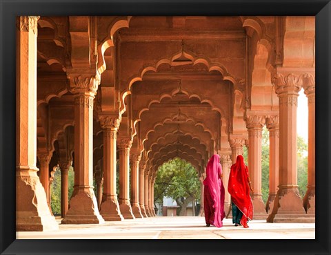 Framed Women in Traditional Dress, India Print