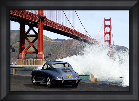 Framed Under the Golden Gate Bridge, San Francisco Print