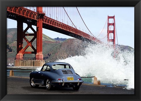 Framed Under the Golden Gate Bridge, San Francisco Print