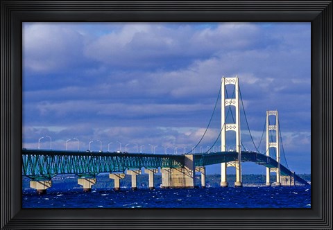 Framed Mackinac Bridge, Michigan Print