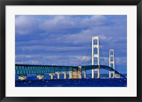 Framed Mackinac Bridge, Michigan Print