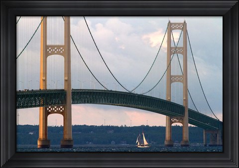 Framed Mackinac Bridge Print