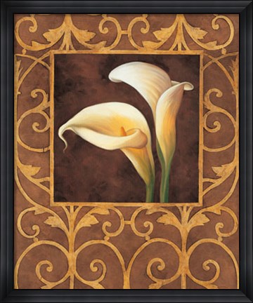 Framed Ornamental Callas Print