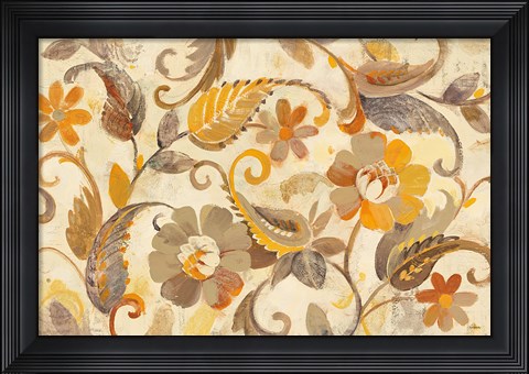 Framed Autumn Garden Light Print