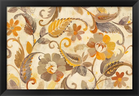 Framed Autumn Garden Light Print