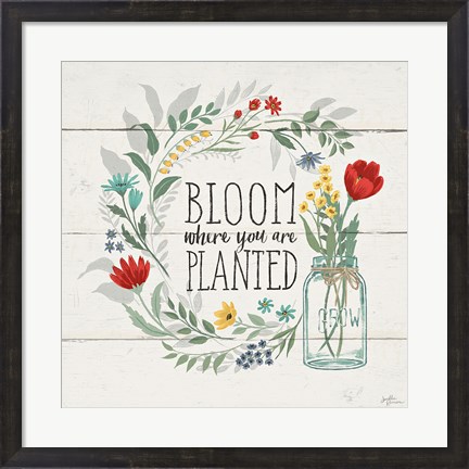 Framed Blooming Thoughts III Print