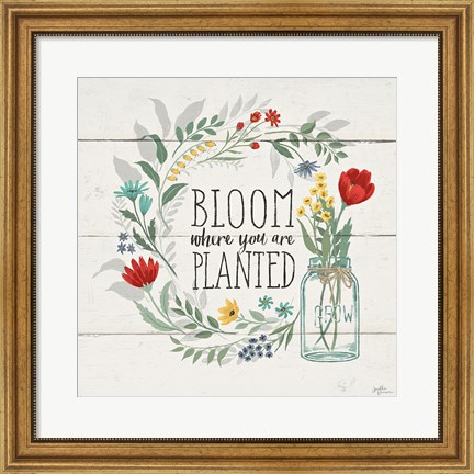 Framed Blooming Thoughts III Print