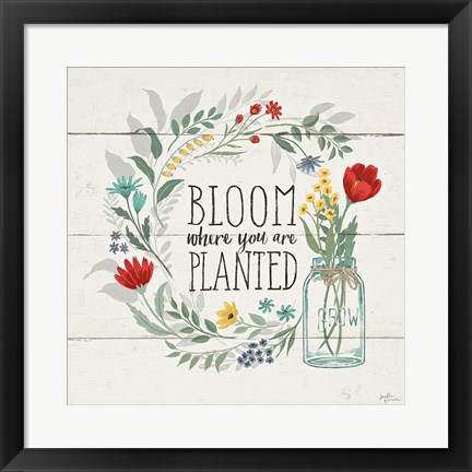 Framed Blooming Thoughts III Print