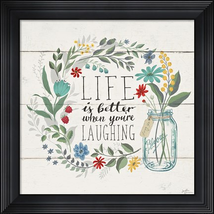 Framed Blooming Thoughts I Print