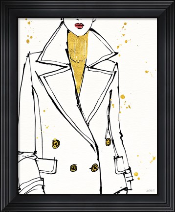 Framed Fashion Strokes I Print