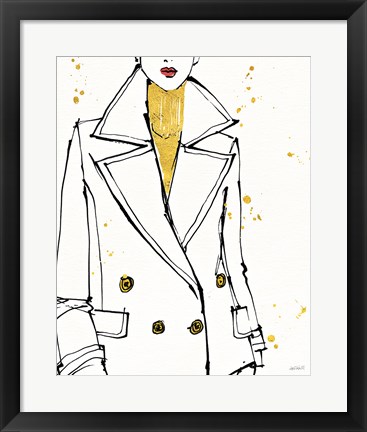 Framed Fashion Strokes I Print