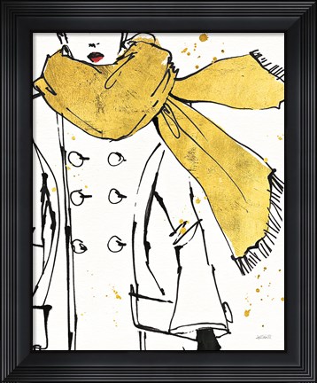 Framed Fashion Strokes III Print