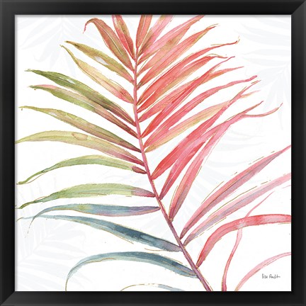 Framed Tropical Blush VI Print